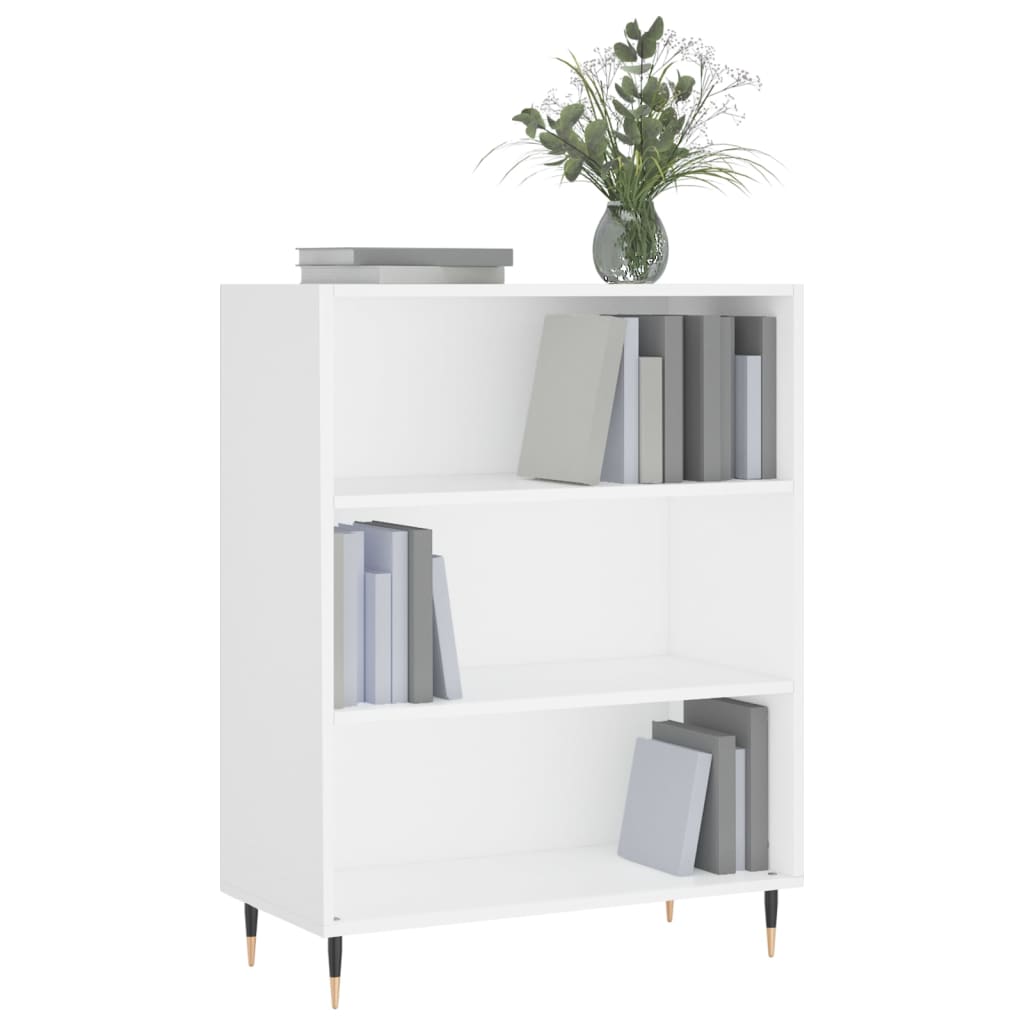 vidaXL Bücherregal Weiß 69,5x32,5x90 cm Holzwerkstoff