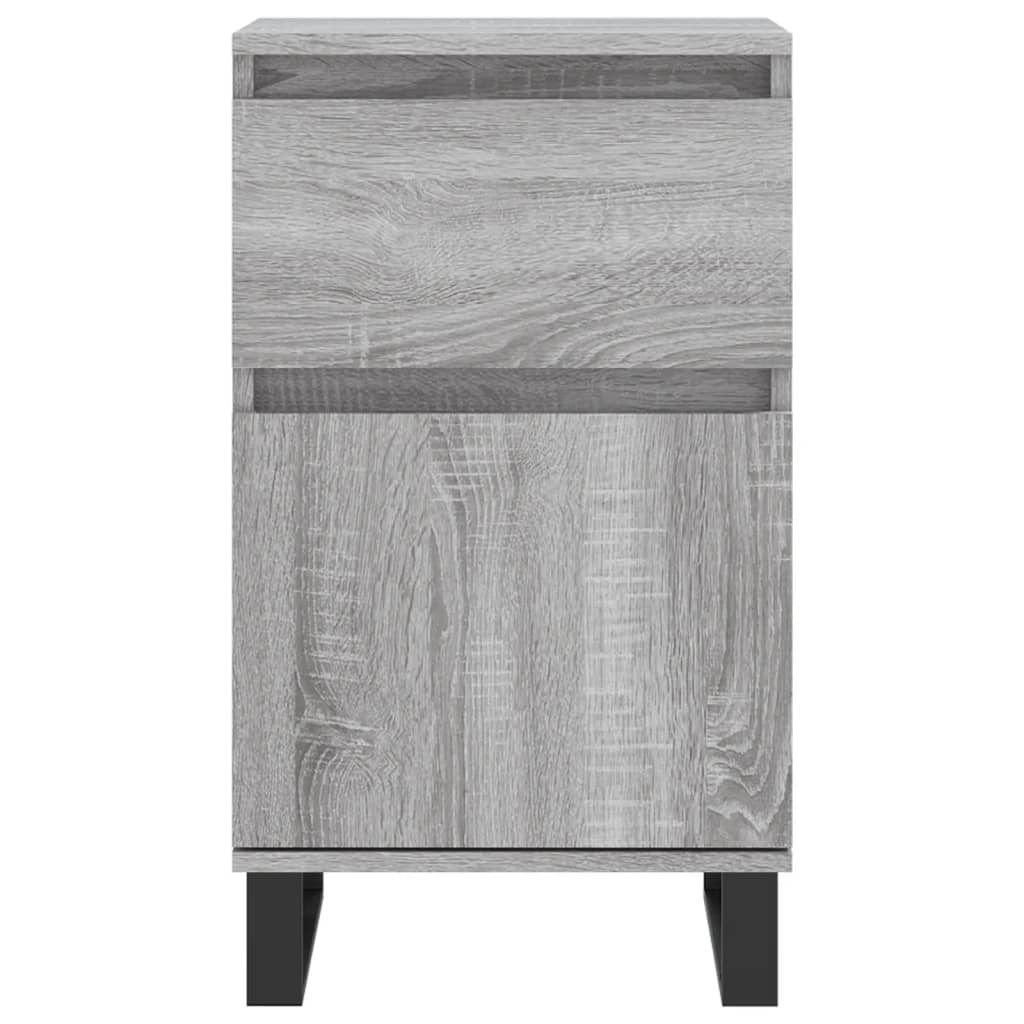 vidaXL Sideboards 2 Stk. Grau Sonoma 40x35x70 cm Holzwerkstoff