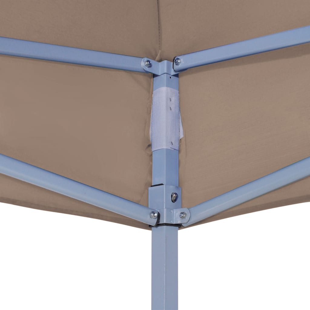 vidaXL Partyzelt-Dach 3x3 m Taupe 270 g/m²