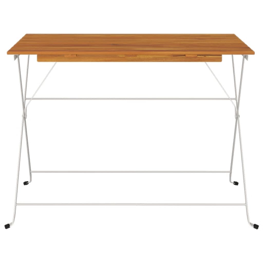 vidaXL Bistrotisch Klappbar 100x54x71 cm Massivholz Akazie und Stahl