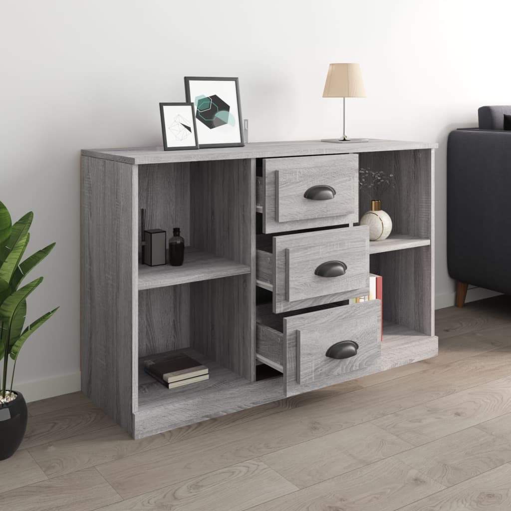 vidaXL Sideboard Grau Sonoma 104,5x35,5x67,5 cm Holzwerkstoff