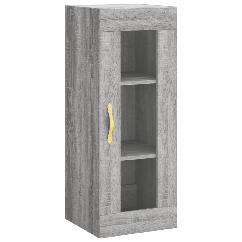 vidaXL Highboard Grau Sonoma 34,5x34x180 cm Holzwerkstoff