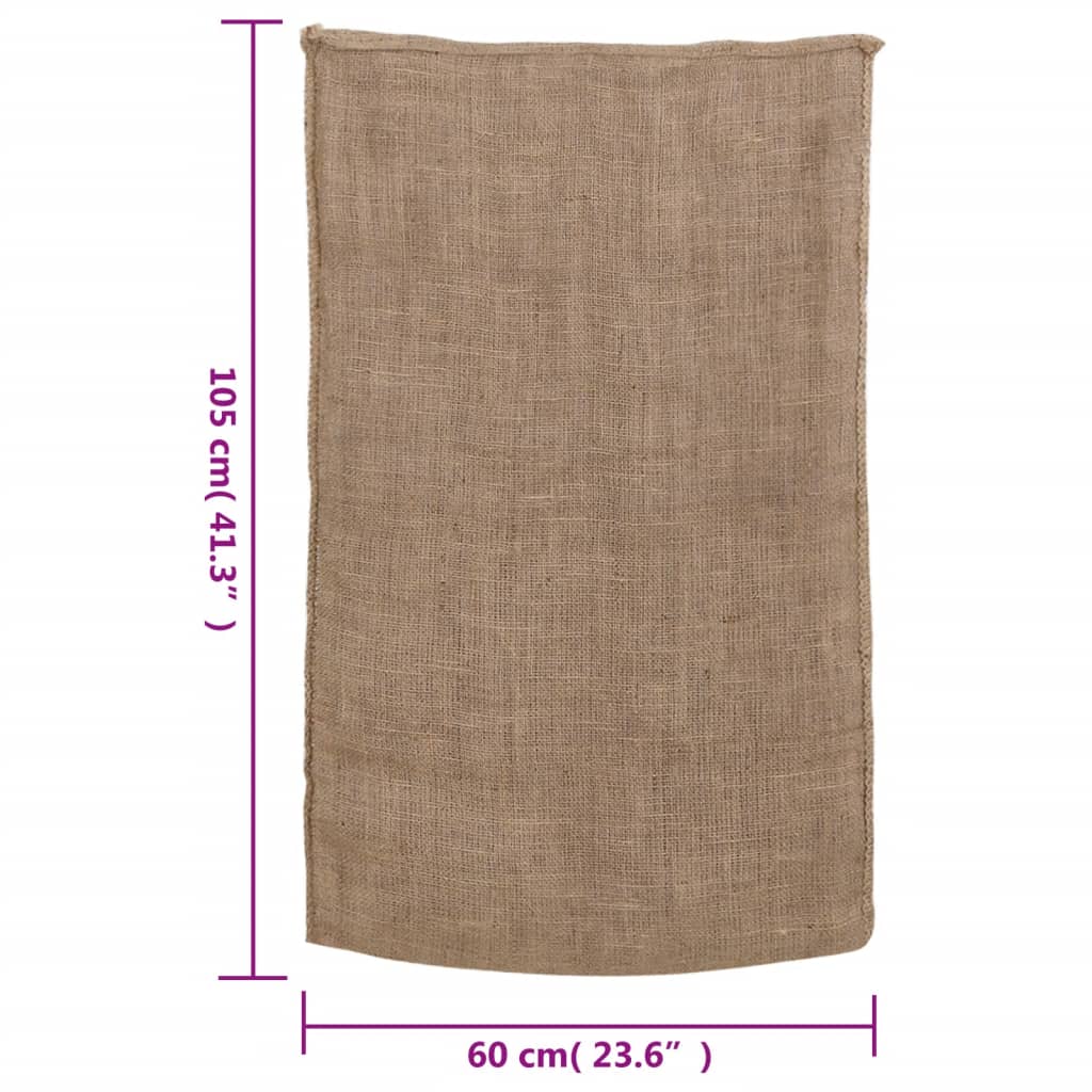 vidaXL Jutesäcke 5 Stk. 60x105 cm 100% Jute 220 g/m²