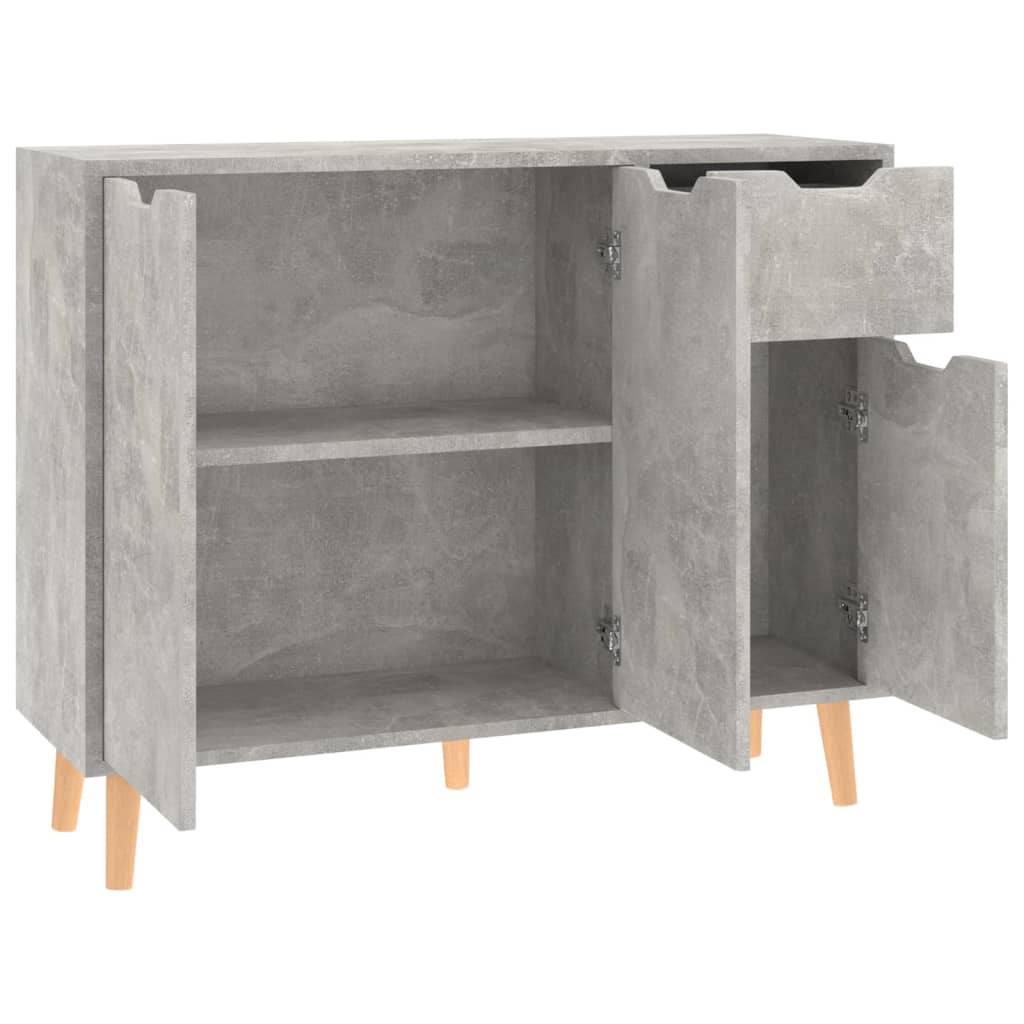 vidaXL Sideboard Betongrau 90x30x72 cm Holzwerkstoff