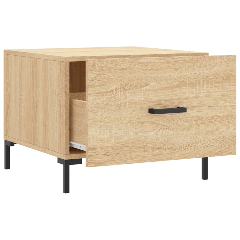 vidaXL Couchtisch Sonoma-Eiche 50x50x40 cm Holzwerkstoff