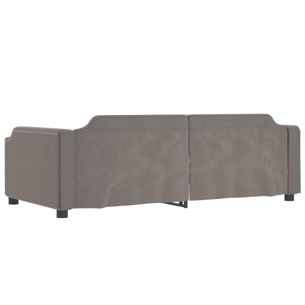 vidaXL Tagesbett Taupe 100x200 cm Stoff