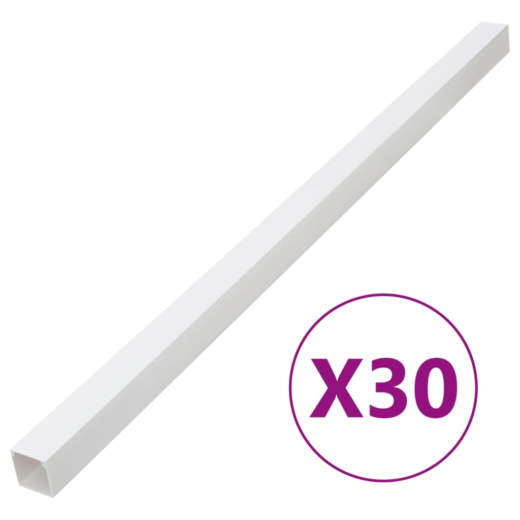 vidaXL Installationsrohre 100x40 mm 30 m PVC