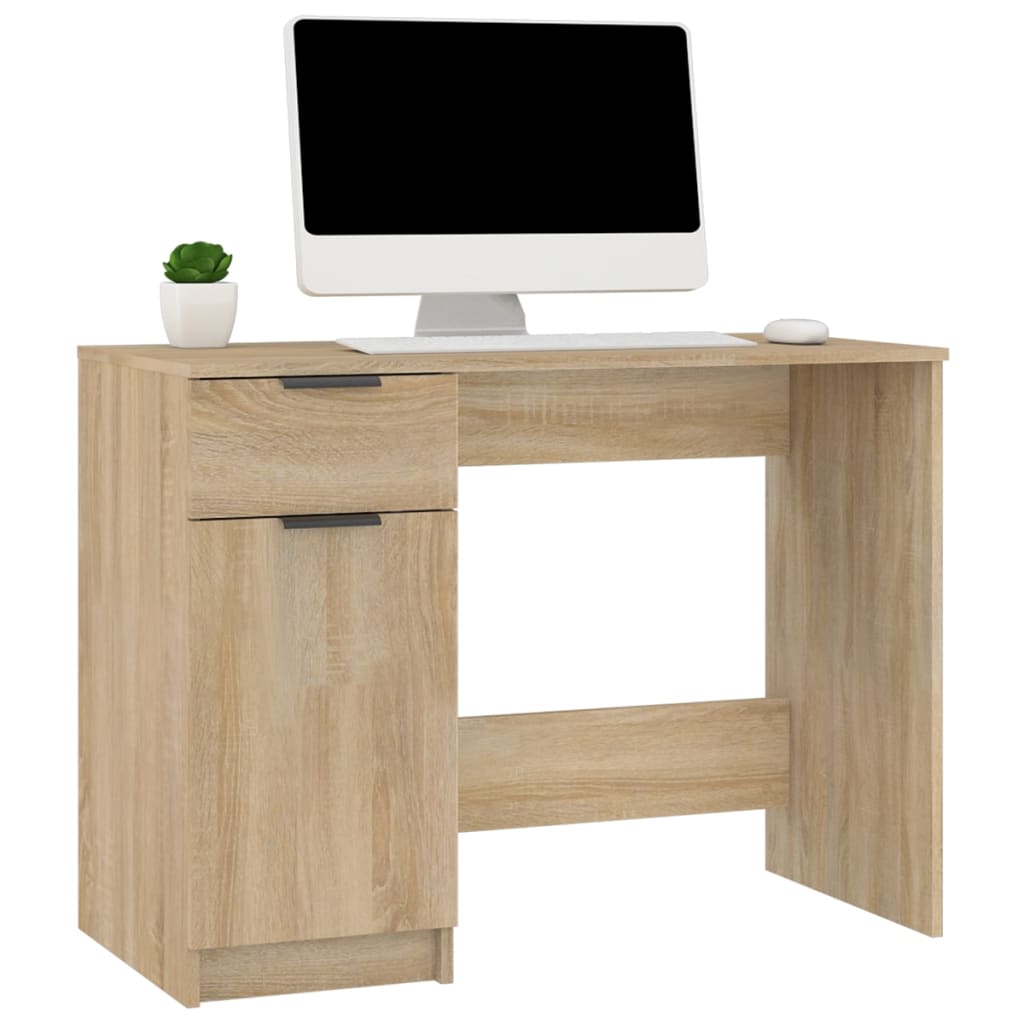 vidaXL Schreibtisch Sonoma-Eiche 100x50x75 cm Holzwerkstoff