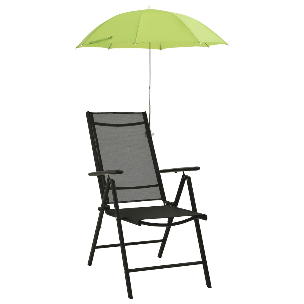 vidaXL Sonnenschirme für Campingstühle 2 Stk. Grün 105 cm