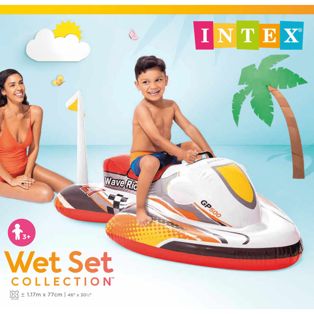 Intex Jetski Aufblasbar Wasserliege 117x77 cm