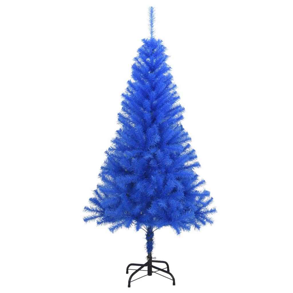 vidaXL Künstlicher Weihnachtsbaum mit Ständer Blau 120 cm PVC