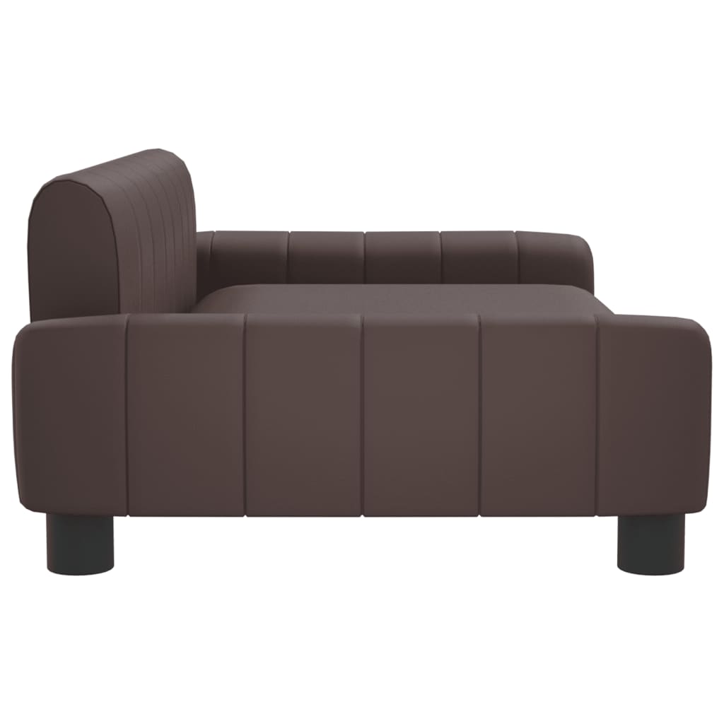 vidaXL Kindersofa Braun 90x53x30 cm Kunstleder