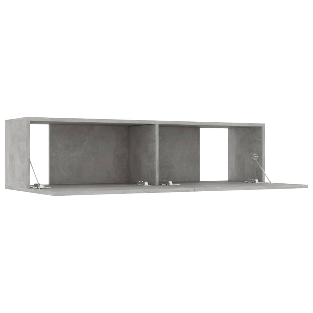 vidaXL TV-Schrank Betongrau 120x30x30 cm Holzwerkstoff