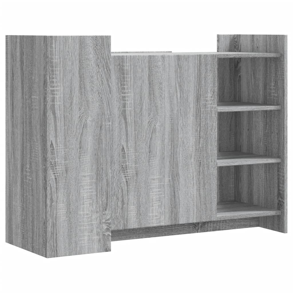 vidaXL Sideboard Grau Sonoma 100x35x75 cm Holzwerkstoff