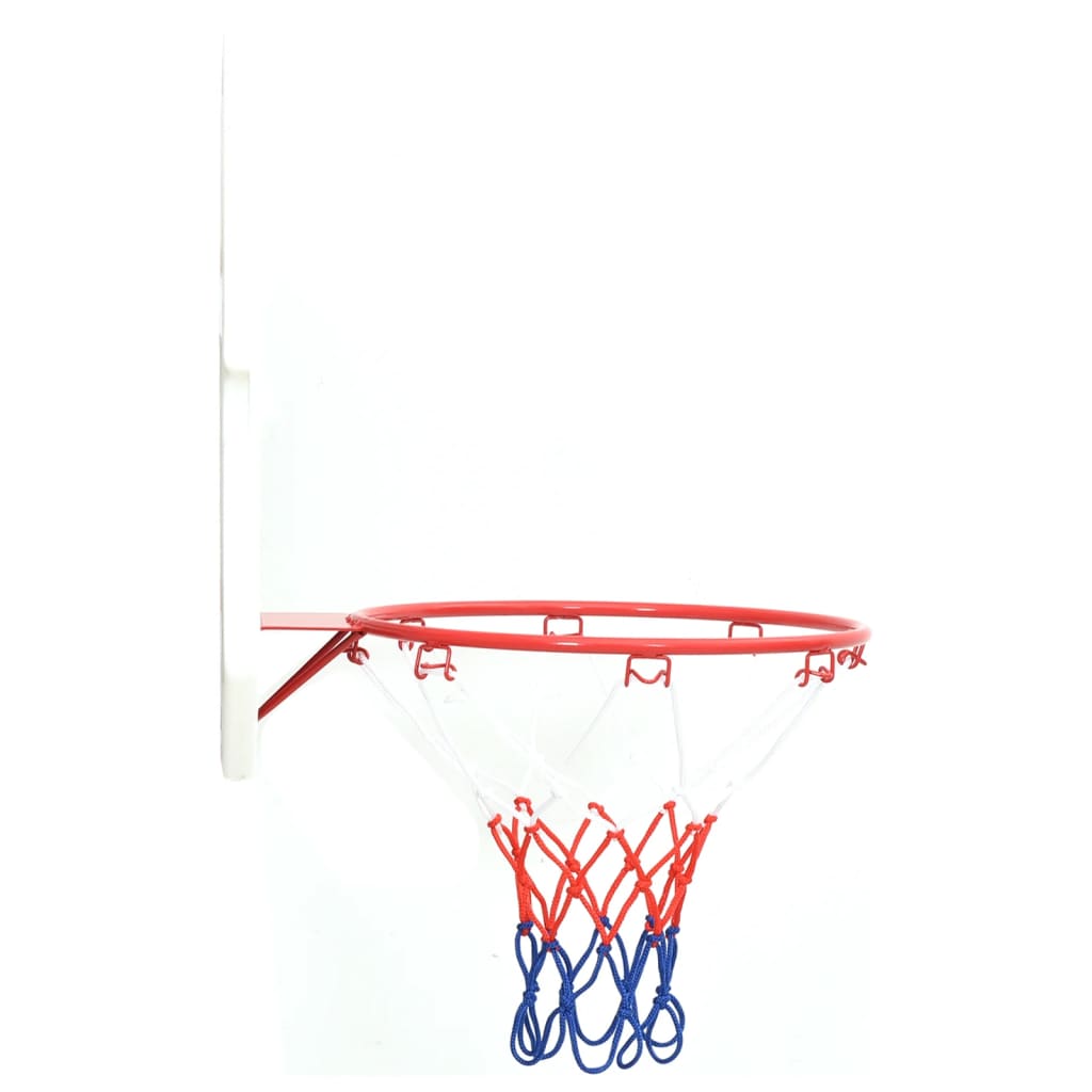 vidaXL 5-tlg. Basketball-Set zur Wandmontage 66x44,5 cm