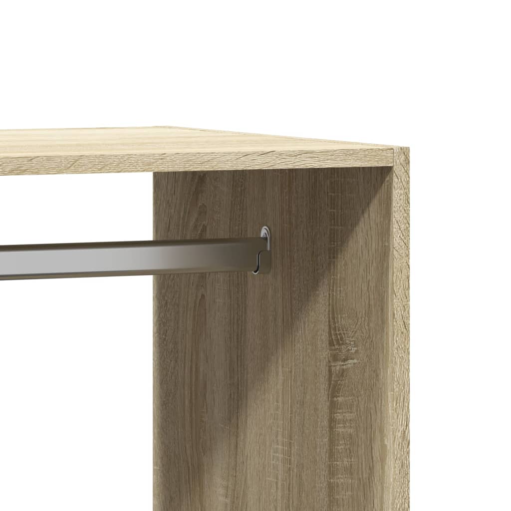 vidaXL Kleiderschrank Sonoma-Eiche 77x48x102 cm Holzwerkstoff