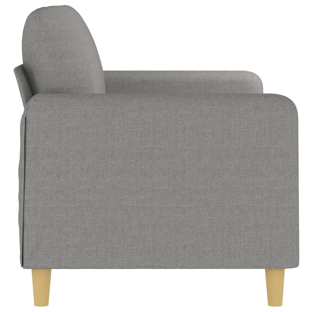 vidaXL 2-Sitzer-Sofa Hellgrau 140 cm Stoff