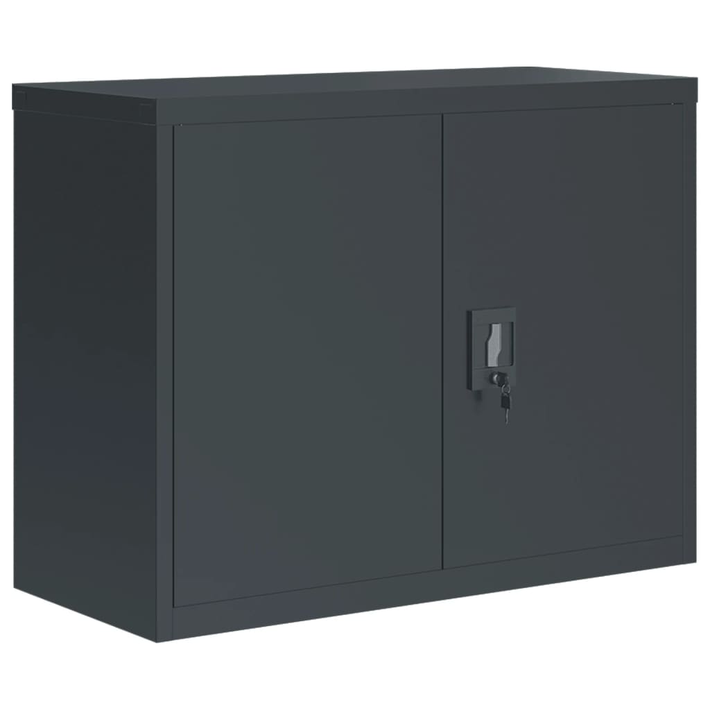 vidaXL Aktenschrank Anthrazit 90x40x70 cm Stahl