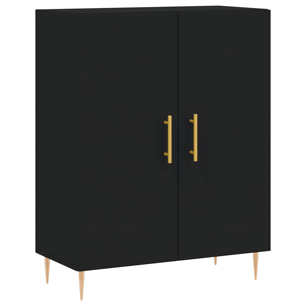 vidaXL Sideboard Schwarz 69,5x34x90 cm Holzwerkstoff