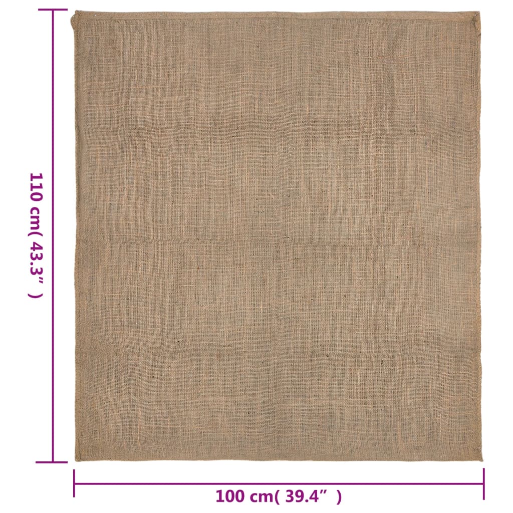 vidaXL Jutesäcke 10 Stk. 100x110 cm 100% Jute 220 g/m²