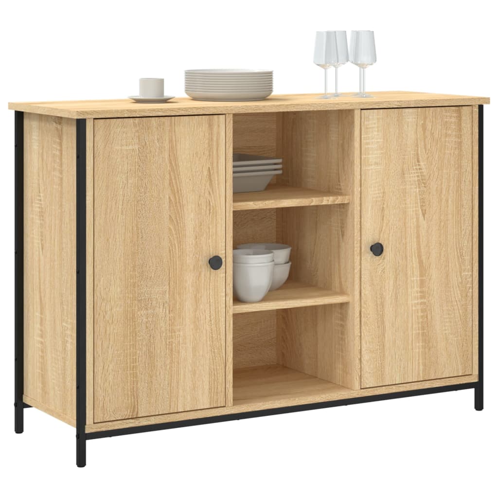 vidaXL Sideboard Sonoma-Eiche 100x35x70 cm Holzwerkstoff