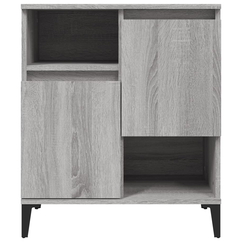 vidaXL Sideboards 3 Stk. Grau Sonoma 60x35x70 cm Holzwerkstoff