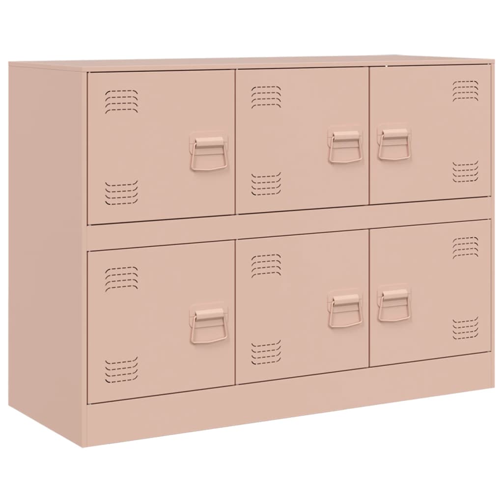 vidaXL Sideboard Rosa 99x39x73 cm Stahl