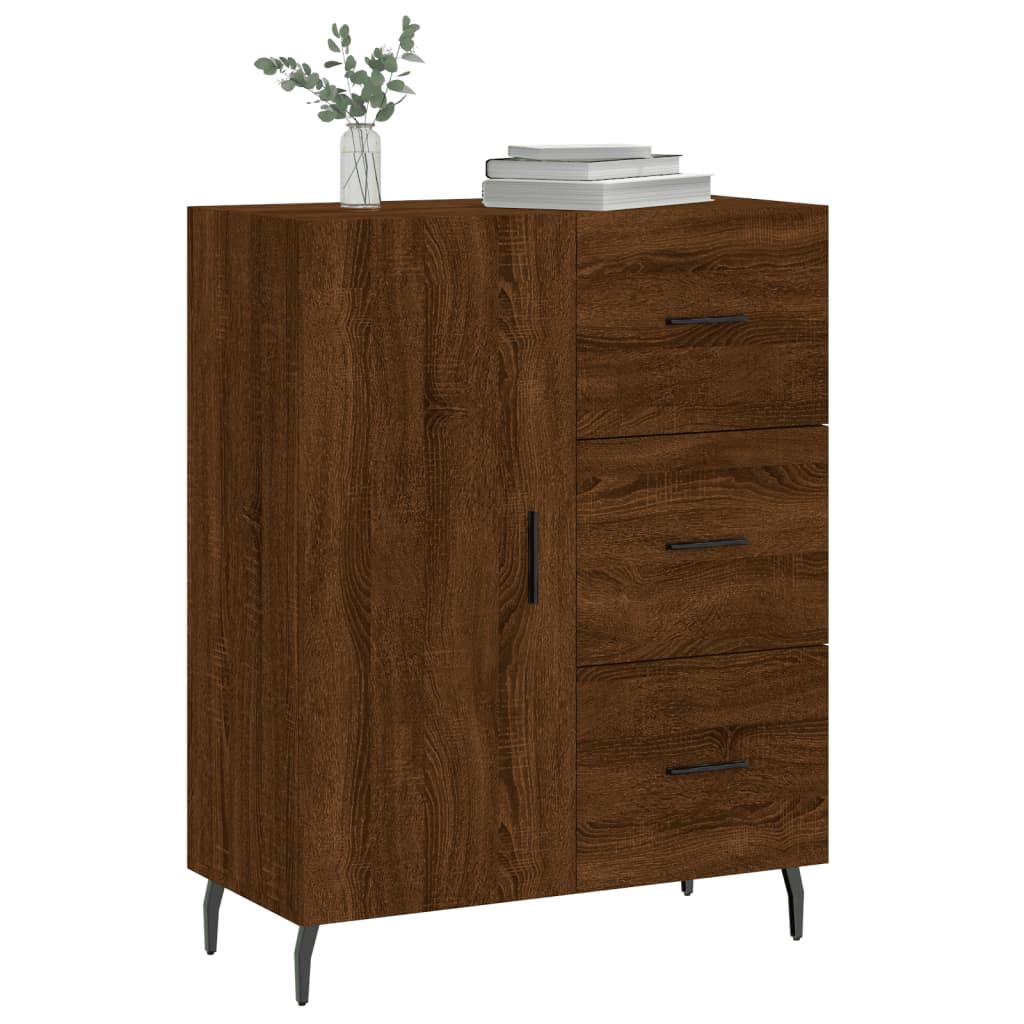 vidaXL Sideboard Braun Eichen-Optik 69,5x34x90 cm Holzwerkstoff