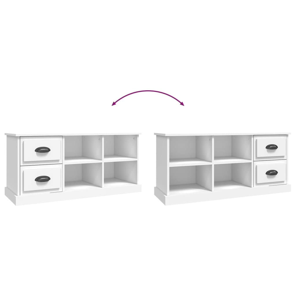 vidaXL TV-Schrank Weiß 102x35,5x47,5 cm Holzwerkstoff