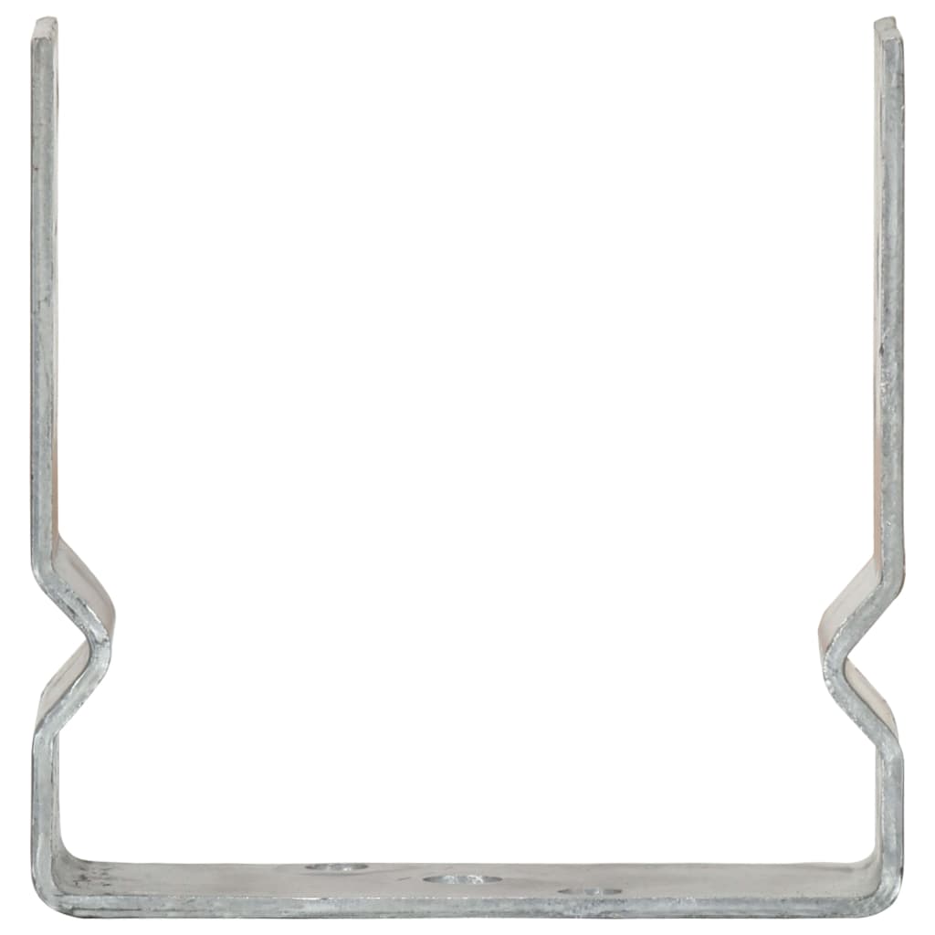 vidaXL Pfostenträger 6 Stk. Silbern 14×6×15 cm Verzinkter Stahl