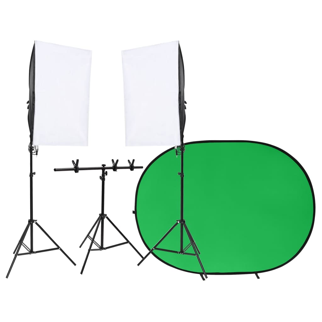 vidaXL Fotostudio-Set mit Leuchten und Hintergrund