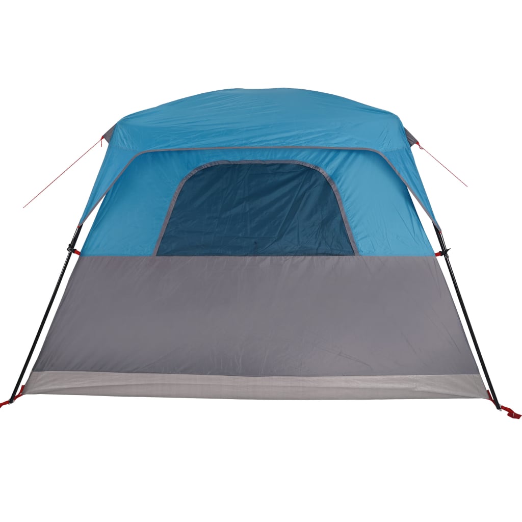 vidaXL Campingzelt 4 Personen Blau Wasserdicht