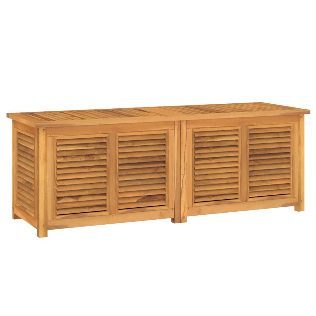 vidaXL Gartenbox mit Beutel 150x50x53 cm Massivholz Teak