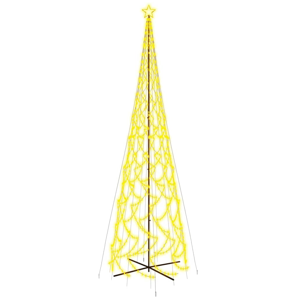 vidaXL LED-Weihnachtsbaum Kegelform Warmweiß 3000 LEDs 230x800 cm