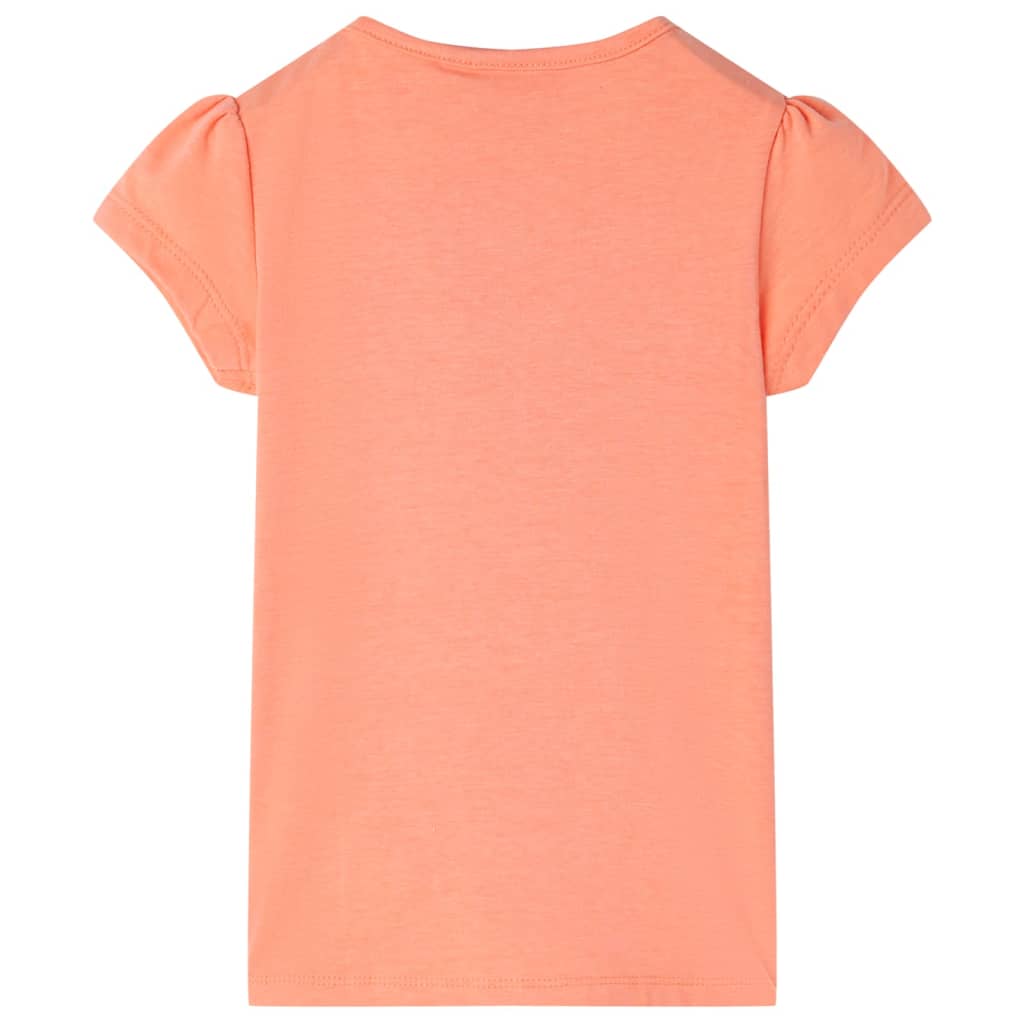 Kinder-T-Shirt Neonorange 128