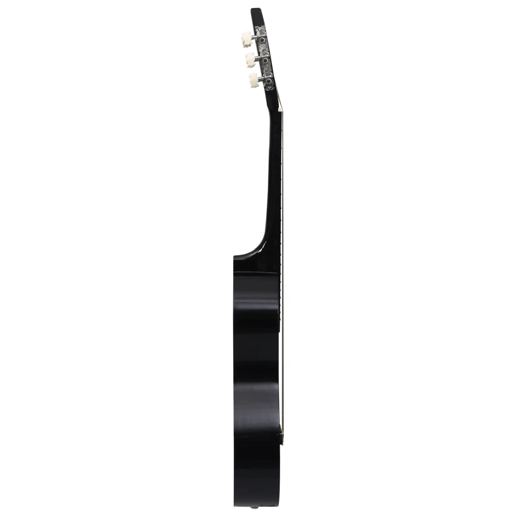 vidaXL 8-tlg. Klassikgitarren-Set für Anfänger Schwarz 1/2 34"