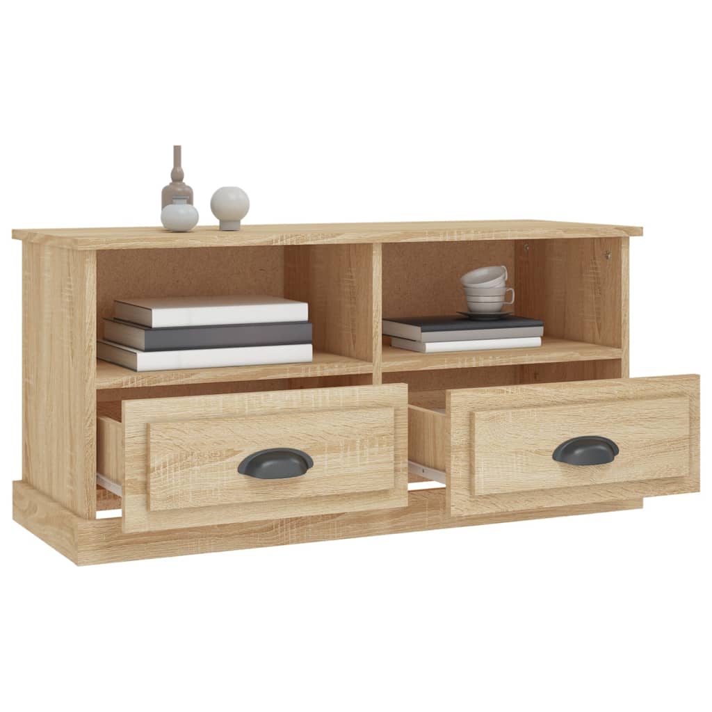 vidaXL TV-Schrank Sonoma-Eiche 93x35,5x45 cm Holzwerkstoff