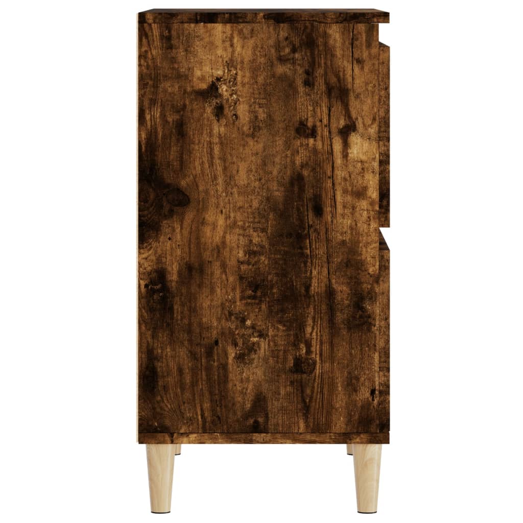 vidaXL Sideboards 3 Stk. Räuchereiche 60x35x70 cm Holzwerkstoff