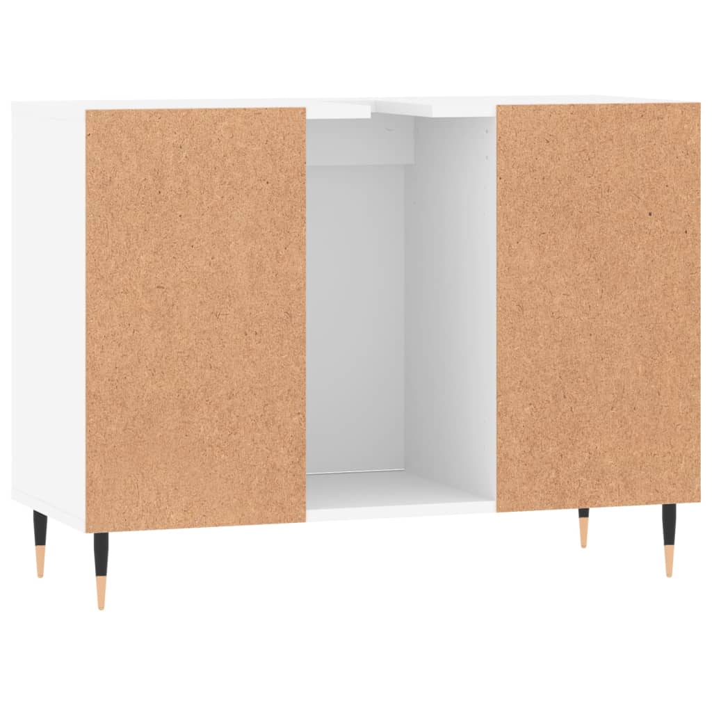 vidaXL Badschrank Weiß 80x33x60 cm Holzwerkstoff