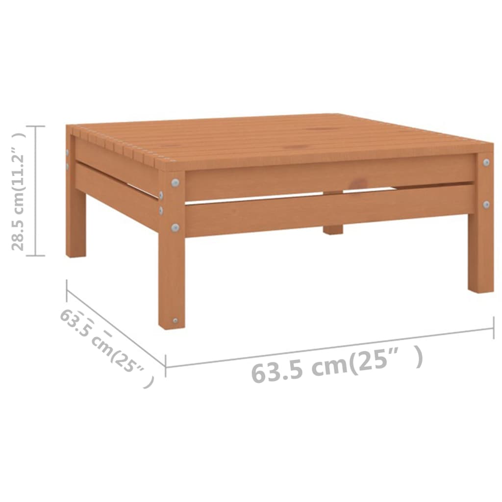 vidaXL 10-tlg. Garten-Lounge-Set Honigbraun Massivholz Kiefer