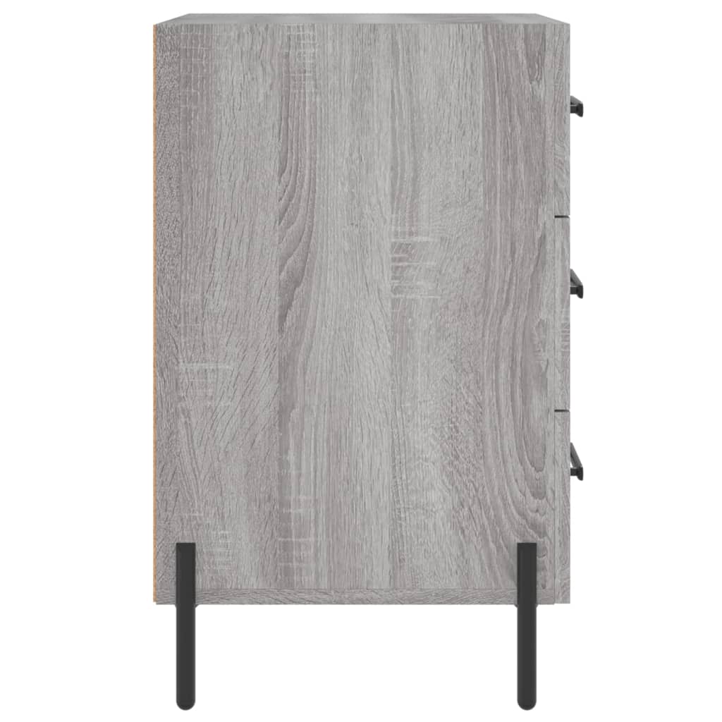 vidaXL Nachttisch Grau Sonoma 40x40x66 cm Holzwerkstoff