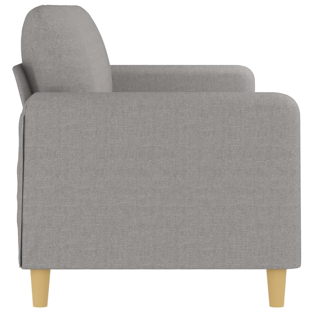 vidaXL 3-Sitzer-Sofa Hellgrau 210 cm Stoff