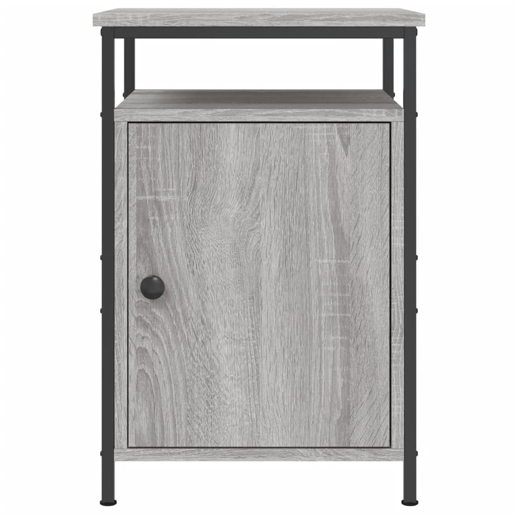 vidaXL Nachttische 2 Stk. Grau Sonoma 40x42x60 cm Holzwerkstoff