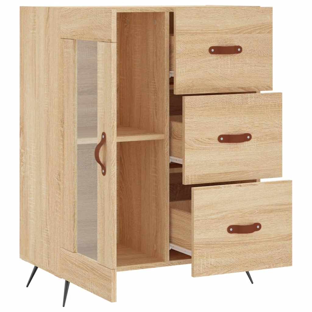 vidaXL Sideboard Sonoma-Eiche 69,5x34x90 cm Holzwerkstoff