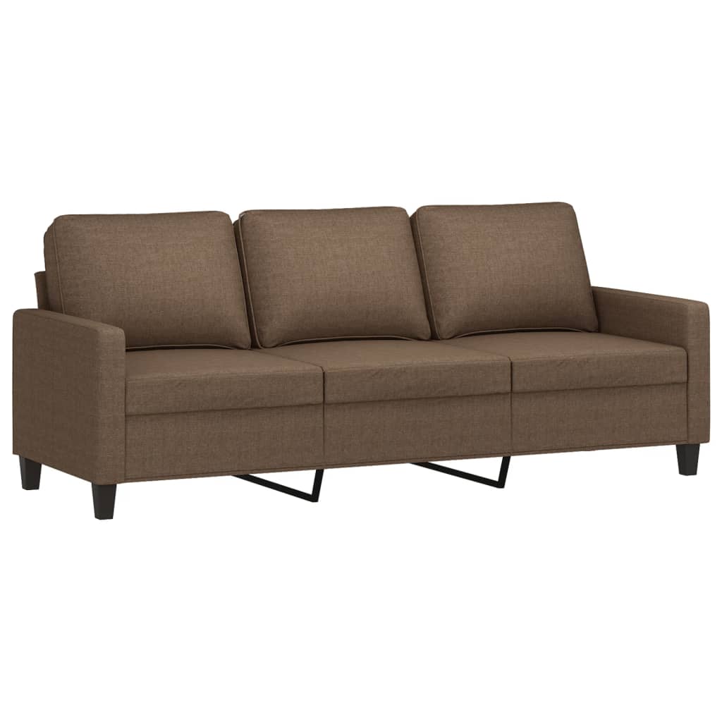 vidaXL 3-Sitzer-Sofa Braun 180 cm Stoff