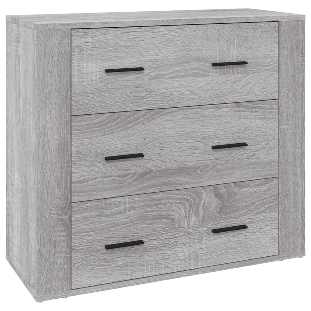 vidaXL Sideboard Grau Sonoma 80x33x70 cm Holzwerkstoff