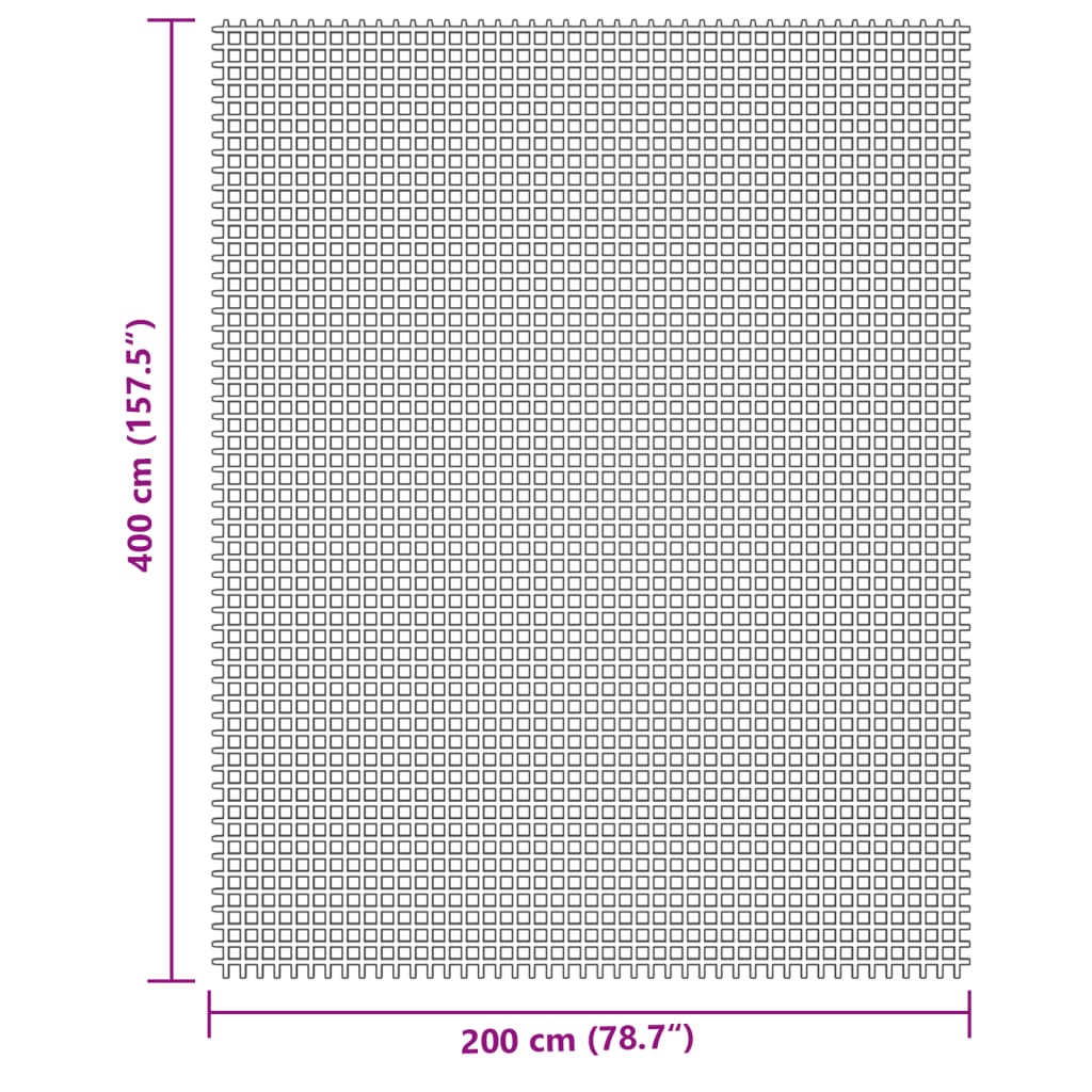 vidaXL Campingteppich Creme 4x2 m