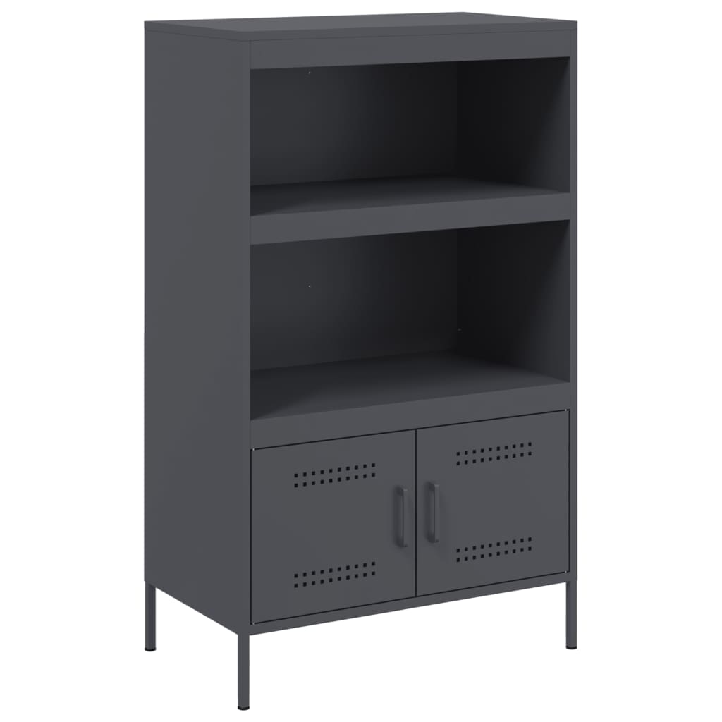 vidaXL Highboard Anthrazit 68x39x113 cm Stahl