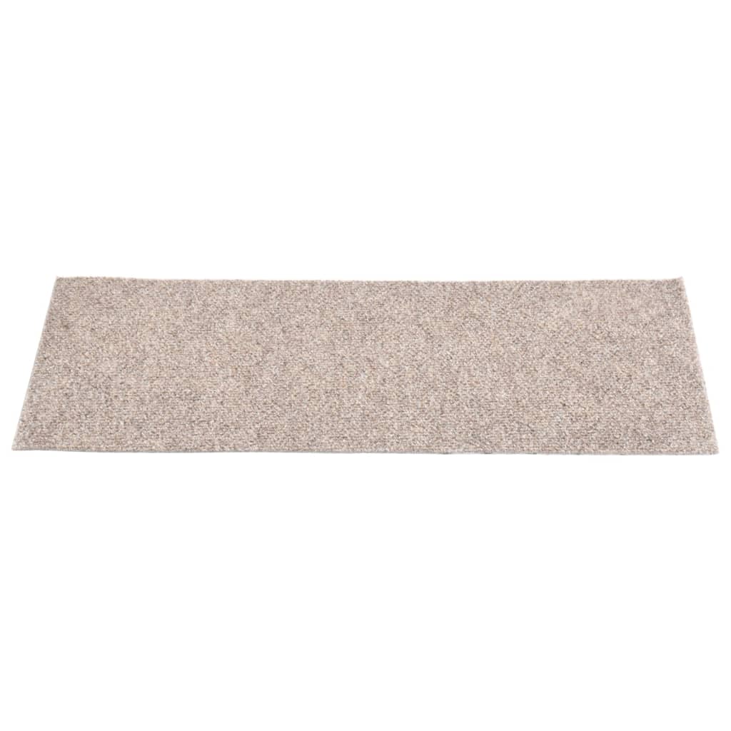 vidaXL Selbstklebende Treppenmatten 15 Stk. Rechteckig 60x25 cm Creme