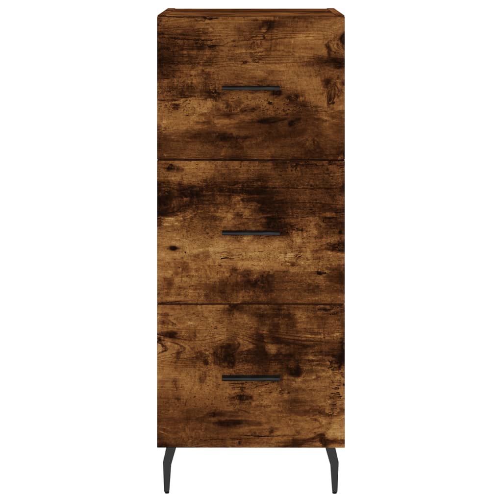 vidaXL Sideboard Räuchereiche 34,5x34x90 cm Holzwerkstoff